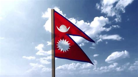 Nepali flag animation with national anthem - YouTube