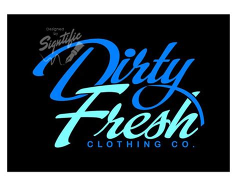 Custom Clothing Logo Clothing Line Logo Design Blue And Teal Etsy