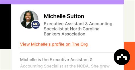 michelle sutton executive assistant and accounting specialist at north carolina bankers