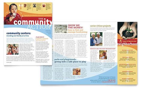 Community Non Profit Newsletter Design Template By Stocklayouts