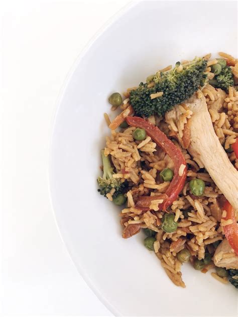 Healthy Chicken Fried Rice 10 Mins Recipe The Wholesome Heart