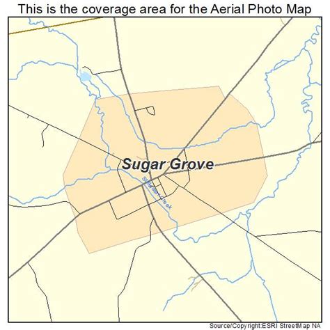 Aerial Photography Map Of Sugar Grove Pa Pennsylvania