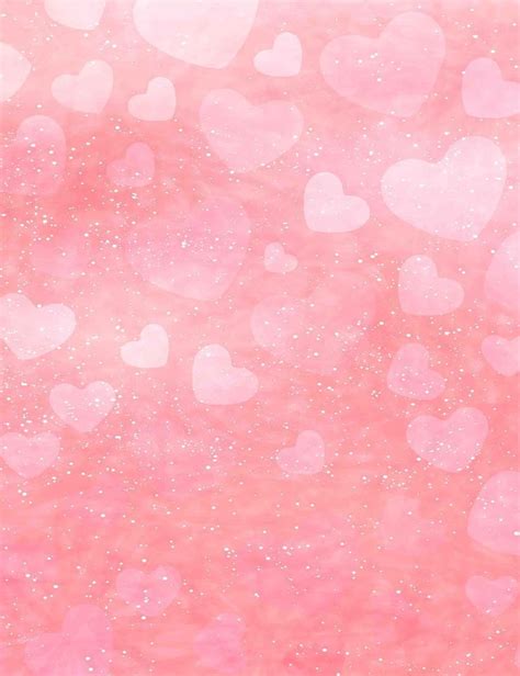 bokeh pink hearts with gold dots for valentines day graphy backdrop cute background beautiful