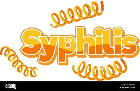 Treponema Pallidum Syphilis Bacteria On White Background Illustration