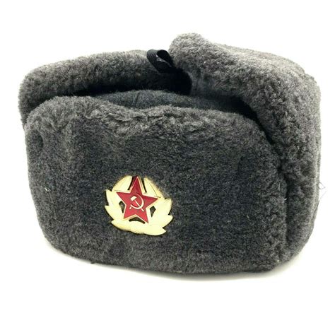 buy soviet hat army ushanka authentic russian communist hat ww2 soviet surplus online at