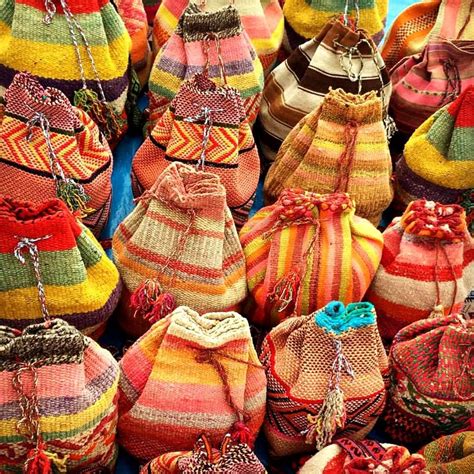 Beautiful Bags Sold In The Pisaq Market In Cusco Textile Patterns
