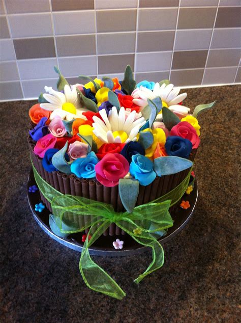 Flower Bouquet Cake Cake Desserts Birthday Cake