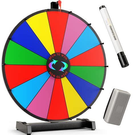 buy 18 inch heavy duty spinning prize wheel 14 slots color op roulette spin the wheel with dry