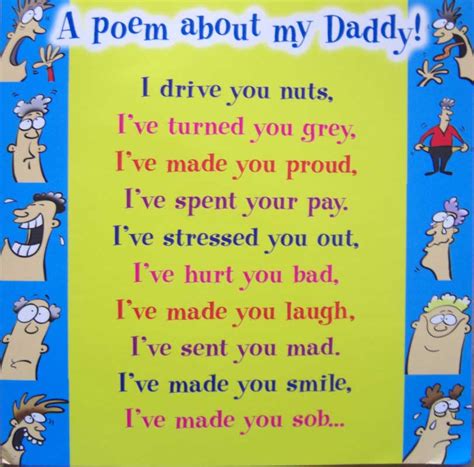 Print this father's day questionnaire and fill it it with your students' answers. 25 Touching Fathers Day Poems From Kids