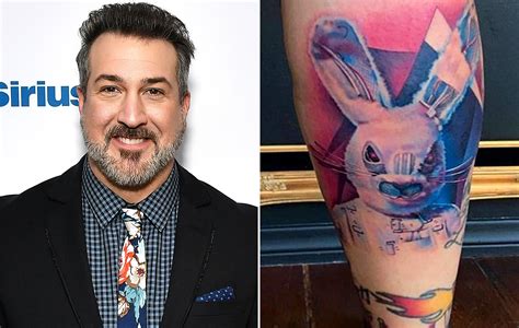 Joey Fatone Gets Masked Singer Rabbit Character Tattoo Joey Fatone