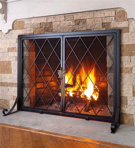Middleton Fireplace Screen With Doors Plow And Hearth