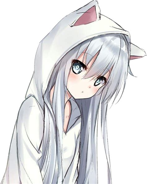 Anime Girl Cat Hoodie Wallpapers Wallpaper Cave