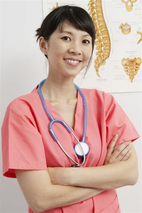 Doctor Wearing Stethoscope Around Neck Stock Photo Image Of People