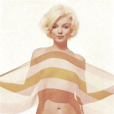 1962 June 23th Marilyn Monroe Orange Striped Scarf Marilyn