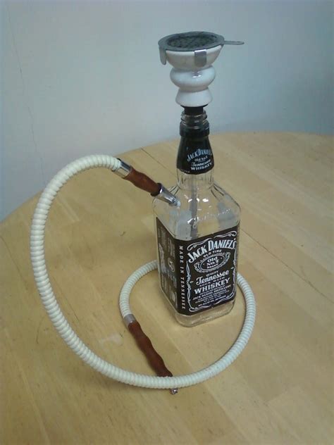 You can also make a waterfall bong using a water bottle. One Creative Mama: Homemade Jack Daniels Hookah