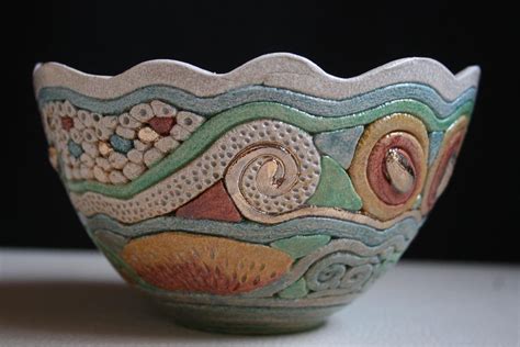 Bukran Unique Arts And Crafts Bowl 9 Birthday By Bukranceramics Coil