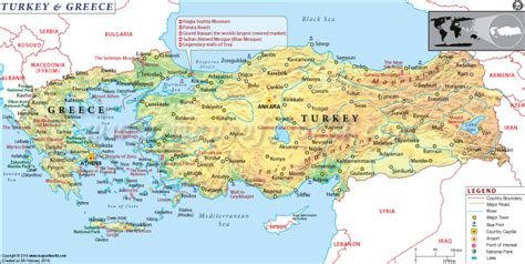 Map Of Turkey And Greece