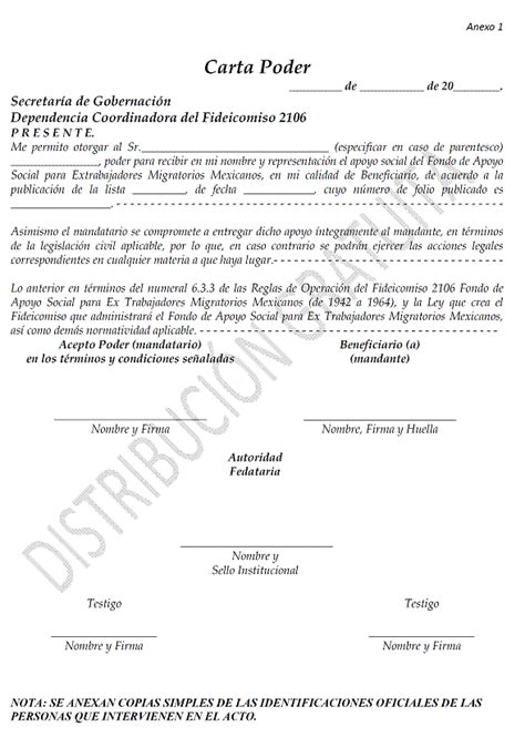 Ejemplo De Un Poder Notarial Para Un Representante Legal Colección De