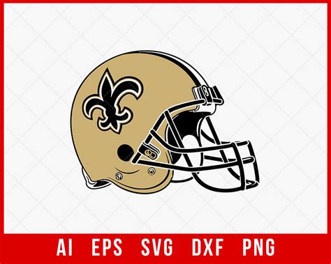 New Orleans Saints Helmet Clipart Svg Creative Design Maker