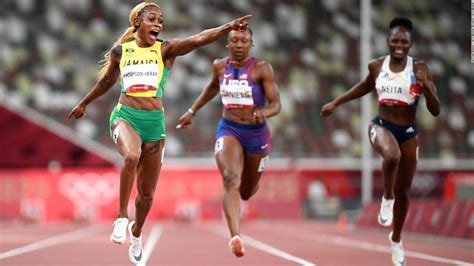 Elaine Thompson Herah Defends Olympic 100m Title In All Jamaican Podium