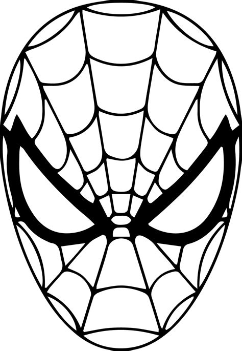 Coloring Pages Kids Spiderman Mask Coloring Sheet