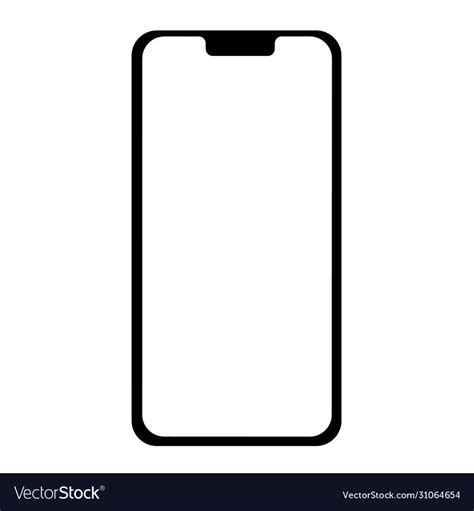 Phone Frame With Transparent Background Icon Vector Image