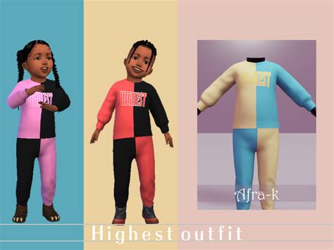The Sims Resource Toddler Highest Outfit
