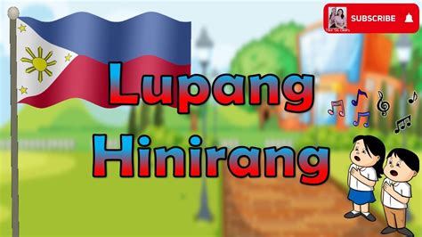 LUPANG HINIRANG WITH LYRICS PAMBANSANG AWIT NG PILIPINAS II PHILIPPINE NATIONAL ANTHEM YouTube