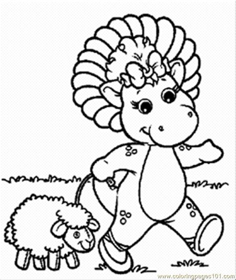 Barney Coloring Pages Clip Art Library
