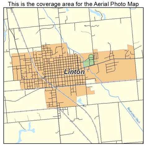 Aerial Photography Map Of Linton In Indiana