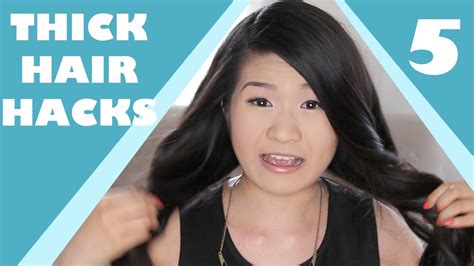 5 Thick Hair Hacks - Tips & Tricks - YouTube