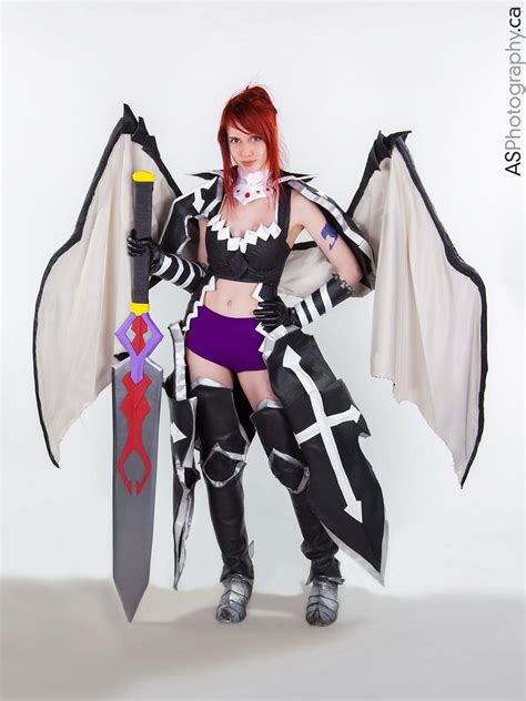 Fairy Tail Erza Scarlet Black Wing Armor Cosplay By Vikkiievoltage On