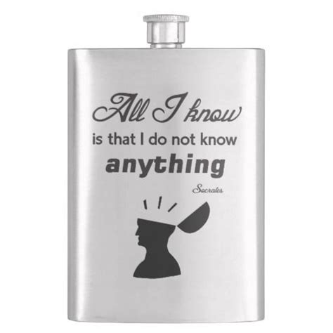 Socrates Funny Quote Hip Flask Flask Hip Flask Quote Prints