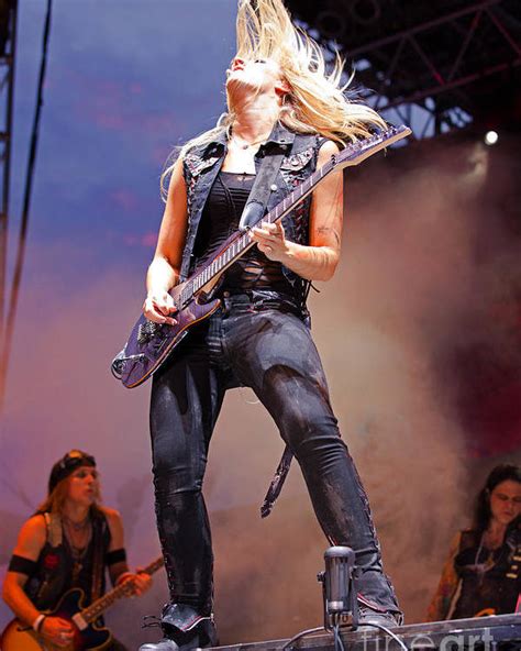 Nita Strauss Performs Live With Alice Cooper Poster By Craig Sterken