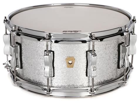 Ludwig Classic Maple Snare Drum 65 X 14 Silver Mist Sparkle