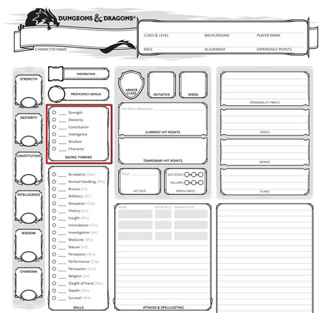 Character Sheets Dandd Newbie Sessions