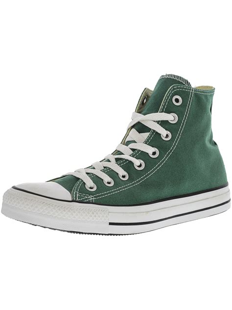 New Womens Forest Green Converse Chuck Taylor All Star Canvas Hi Top Custom Lowest Prices