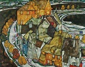 Egon Schiele, Crescent of Houses II (Island Town) | Masterpieces of the ...