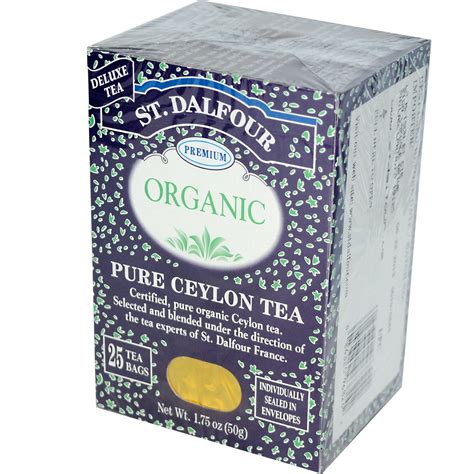 St Dalfour Organic Tea Pure Ceylon 25 Tea Bags