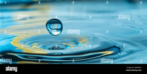 Colorful Water Drop Splash Stock Photo Alamy