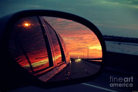 Side Mirror Sunset Photograph By Ethan Brown Fine Art America