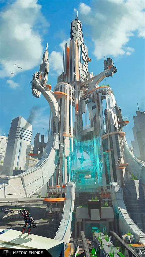 Fantasy City Fantasy Places Fantasy World Sci Fi Building Tower