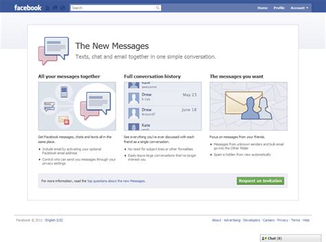 Facebook Messages Refresh Style