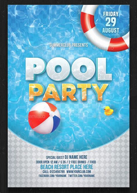 Pool Party Invitations Free Printable Printable Word Searches