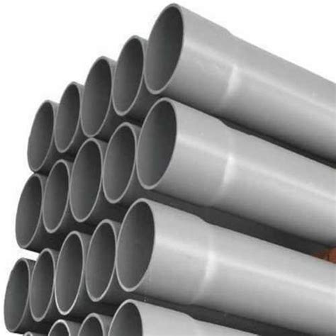 Grey 12 Inch Pvc Pipe For Construction Usage 20 Feet Length 4 Kgsqcm