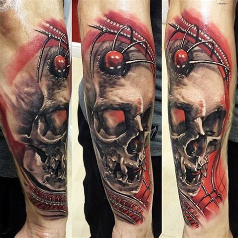 Skull Tattoo By Sile Sanda More Of Skull