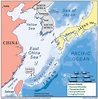 Mar de China oriental, mapa - Mapa de mar de la China oriental (Asia ...