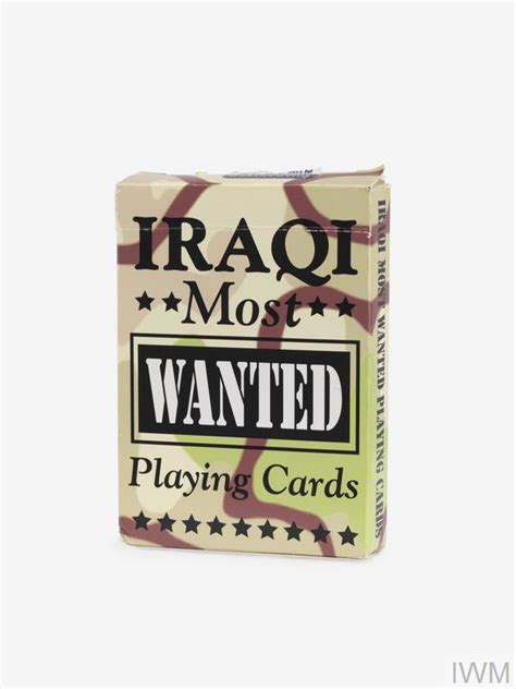 Iraqi Most Wanted Playing Cards Eph 4079