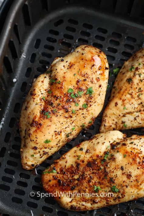 Chicken breast is ready when the internal temperature reaches 165°f. Air Fryer Chicken Breasts (From Fresh or Frozen!) - Easy ...