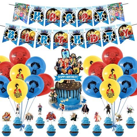 Buy One Piece Party Supplies One Piece Theme Happy Birthday Decoration